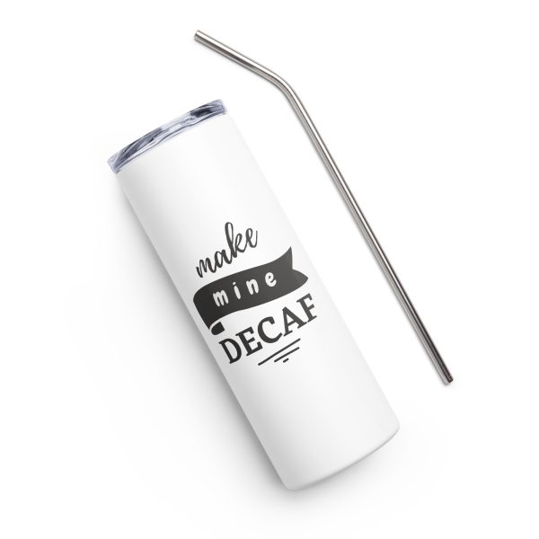 Decaf Banner Stainless steel tumbler