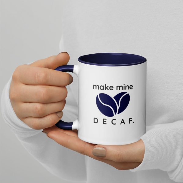 Decaf Bean Mug (Navy Blue)