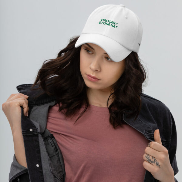 Grocery Store Hat (Green Embroidery)